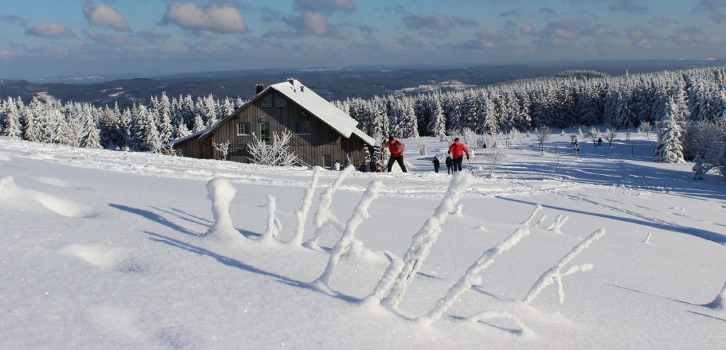Neue Gehlberger Hütte im Winter